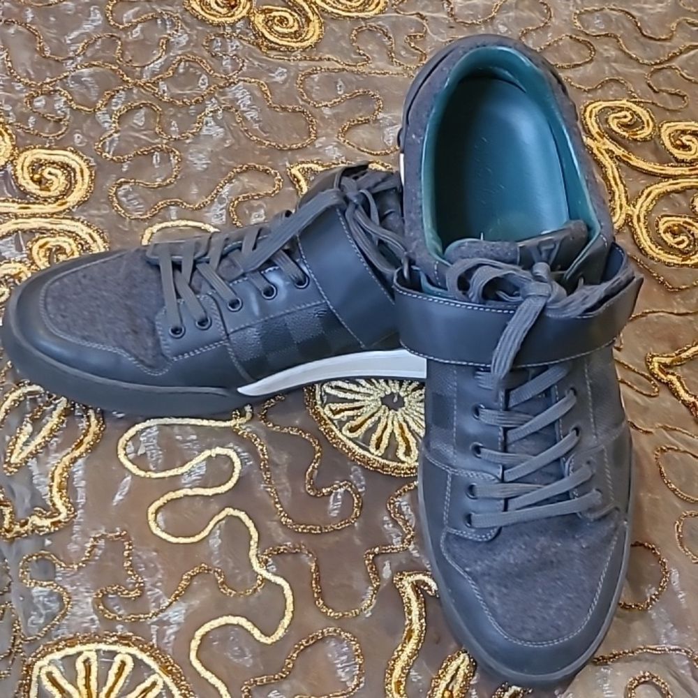 Louis Vuitton Graphite Elliptic Damier Trainers Sneakers size 10 - Picture 7 of 11